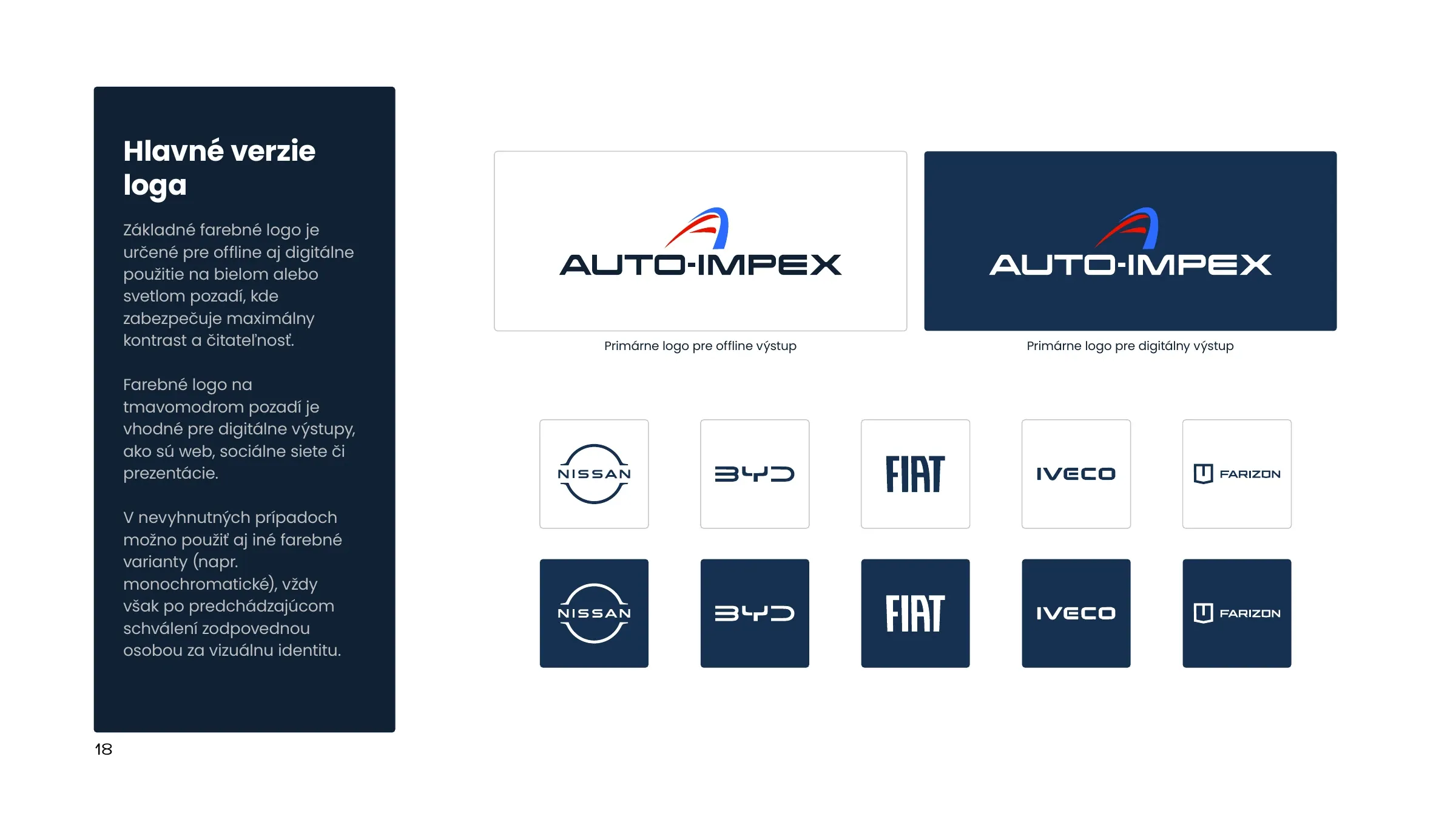 Auto-Impex — manual versions