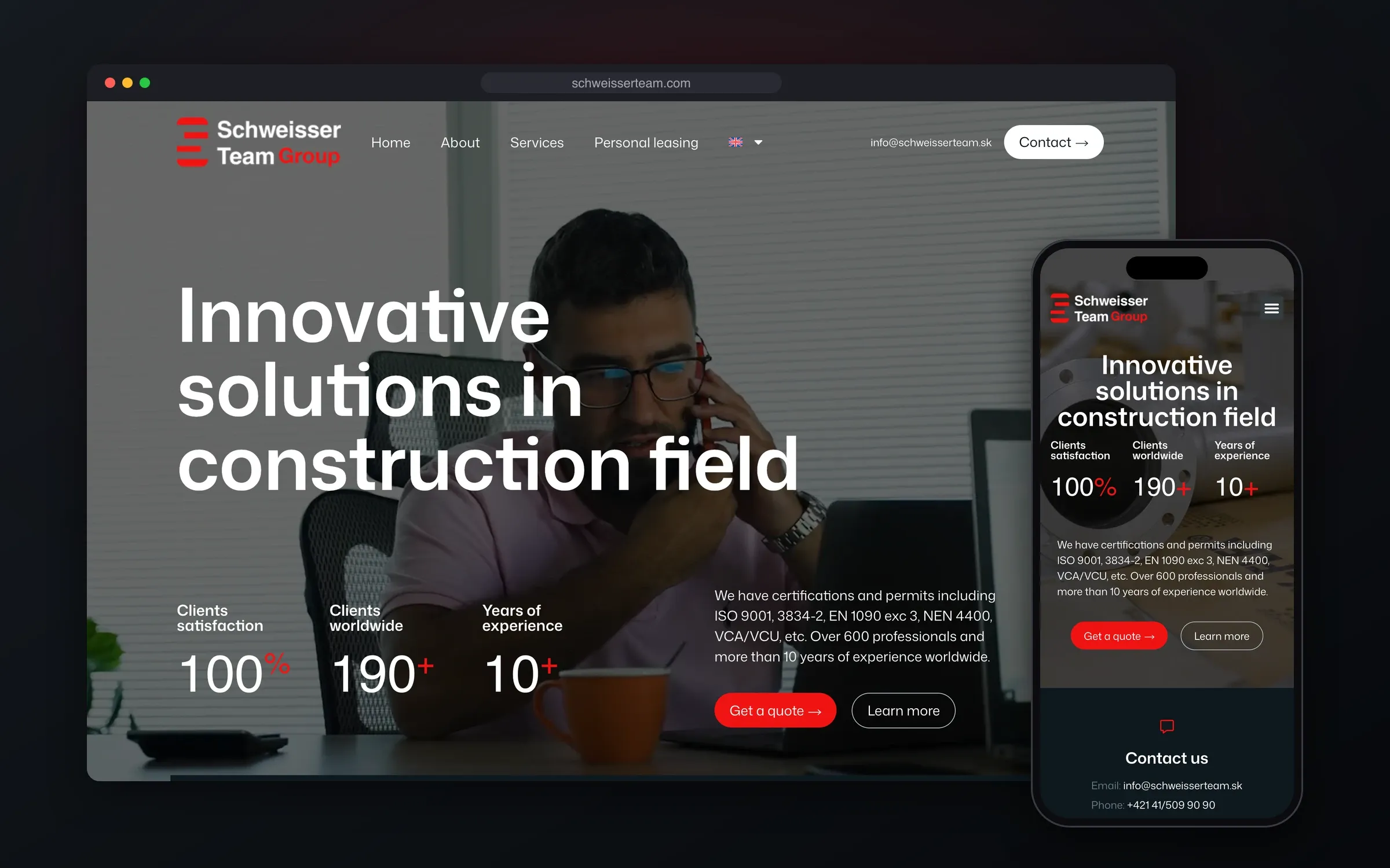 Schweisser Team Group — site duo