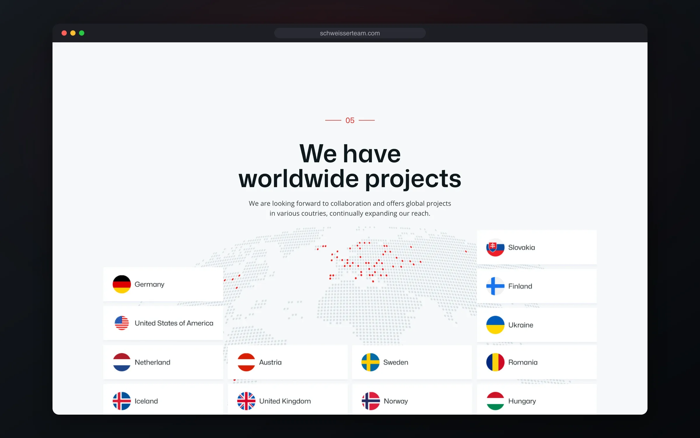 Schweisser Team Group — site world