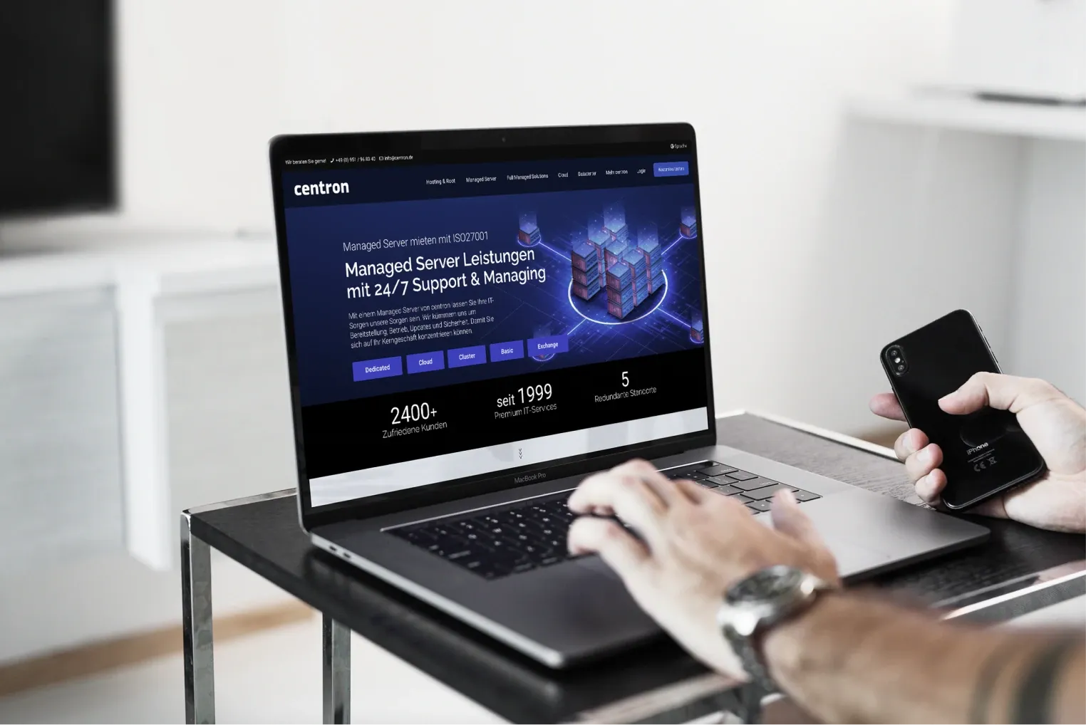 Centron — web laptop